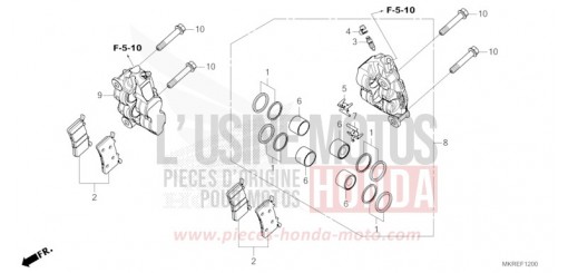 ETRIER DE FREIN AVANT (CBR1000ST) CBR1000STR de 2024